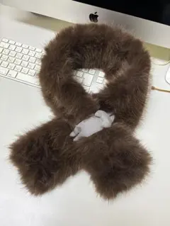 ハンドメイドボアマフラー猫