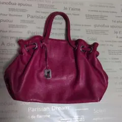 フルラ レザー ハンドバッグ　レッド