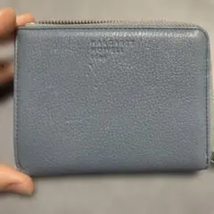 マーガレットハウエル　ロチェ L字ファスナー財布 ブルーのサムネイル