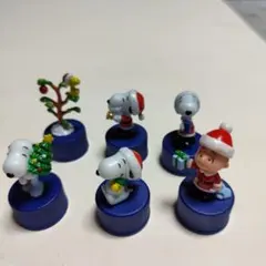 スヌーピー クリスマスフィギュアセット6体 ペプシコーラの景品