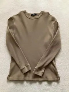 ナノユニバース　長袖シャツ　ブラウン