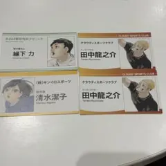 ハイキュー ファンパーク 名刺カードコレクション 縁下　田中　清水