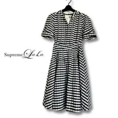 【美品】Supreme LaLa ギンガムチェック　フレアワンピース