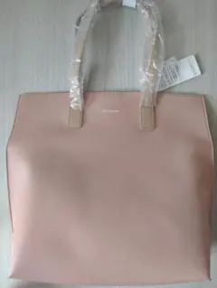 ピンク トートバッグ 合成皮革 アンドシュエット