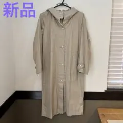 JOINT WORKS フード付きベージュロングコート　トレンチコート