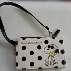 スヌーピー ドット柄 コインケース