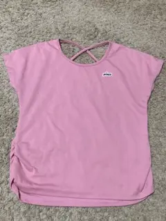 Prince ピンク クロスバック Tシャツ