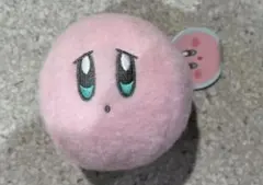 星のカービィ　羊毛フェルト風フェイスマスコット　しょんぼり顔
