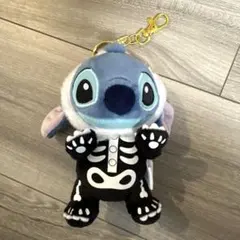 スティッチ　ぬいぐるみキーホルダー　ハロウィン　ディズニーストア