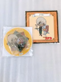 名探偵コナン　大阪城　本陣　バーボン　アクリル　マイクロファイバーコースター