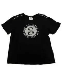 SCULPTOR ロゴプリント 半袖Tシャツ ブラック 韓国 Y2K ストリートのサムネイル
