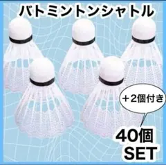 재입고 [40개 세트] 연습용 +2피스가 포함된 새로운 배드민턴 셔틀