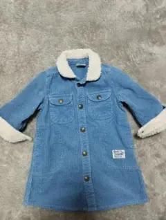 コーデュロイシャツワンピース