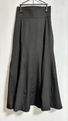 MAJESTIC LEGON レースアップマーメイドロングスカート ブラック