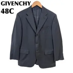 GIVENCHY テーラードジャケット 3ボタン 48C ブラック 裏地ロゴ柄のサムネイル