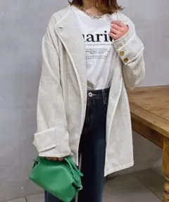 【新品】un dix cors パイピングツイードジャケットのサムネイル