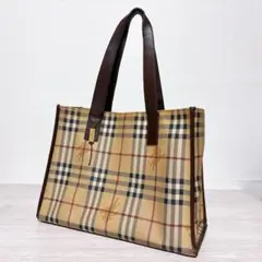 ✨激レア✨BURBERRY バーバリー トートバッグ ノバチェック PVC ロゴ