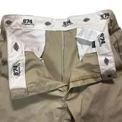 【王道・美品】Dickies 874 オリジナルフィット W36 L30 カーキ