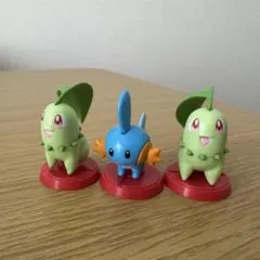 ポケモン　チョコエッグ　チコリータ　ミズゴロウ
