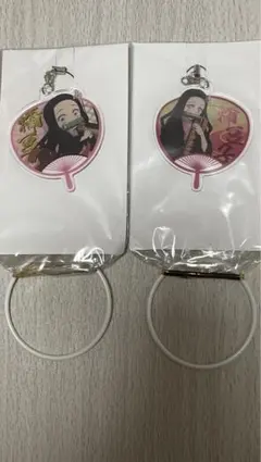 鬼滅の刃　うちわ禰豆子キーホルダー