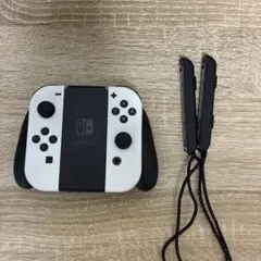 Nintendo Switch ジョイコン　ホワイト　グリップストラップセット