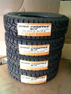 ◎新品トーヨー　オープンカントリーR/T　145/80R12　軽トラック・軽バンのサムネイル