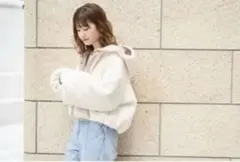 ナイスクラップ　リバーシブル ボアジャケット ブルゾン