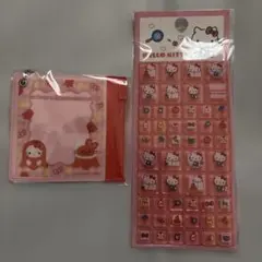 ハローキティタイルシール、ミニポーチチャーム