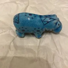 [ラスト出品] 大英博物館 青いカバ カバ エジプト 置物