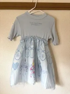 アイドルぷりきゅあ　半袖　ワンピース　水色のサムネイル