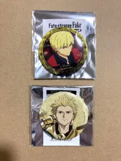 Fate strange Fake THEキャラ カフェ 缶バッジ ギル - メルカリ