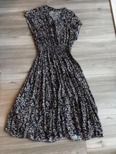 花柄 半袖 ワンピース