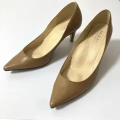 美品　匿名配送　MAMIAN レザー　ポインテッドトゥ　パンプス　 22.5