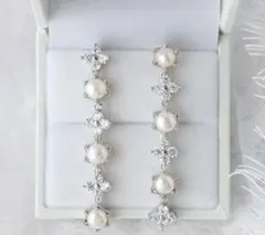 【結婚式&前撮り】ゼクシィ掲載＊キュービックジルコニア ブライダルピアス