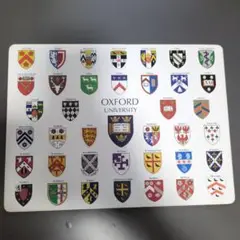 現地調達品 名門オックスフォード大学 伝統のある多数のカレッジ紋章 マウスパッド