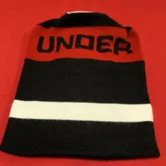 Under Armour ニット帽 黒/赤/白 ストライプ