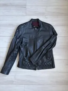 Iroquois イロコイ 本革 シングルライダースジャケット M定価約10万円のサムネイル