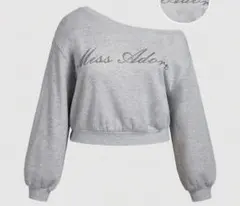 SHEIN グレー ワンショルダースウェット XS