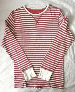 OLD GAP　長袖カットソー　赤と白ストライプ　Mサイズ