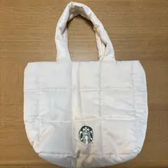 スターバックス ホワイトキルティングトートバッグ
