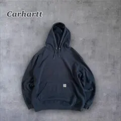 【Carhartt】sizeXLプルオーバートレーナー スウェット ブラック系