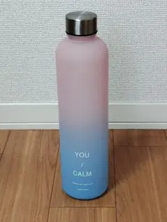 ​【直接口つけなし・美品】タイムマーカー付き ウォーターボトル BPA FREEのサムネイル