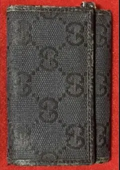 [GUCCI]GGスプリーム キャンバスジャガード X カーフレザー