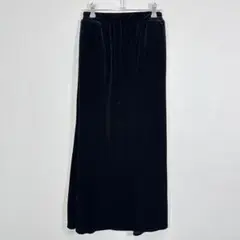 クラフトスタンダードブティック　ロングスカート　フレア　ベロア　M