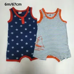 PETIT BATEAU タンクトップ 6m/67cm 2枚セット