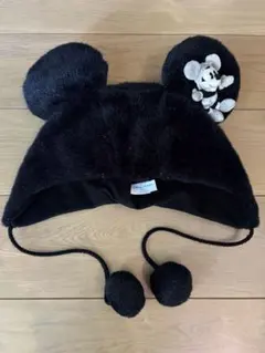ミッキー耳付きフワフワ帽子