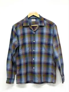 マクレガー　オンブレ　60s オープンカラーシャツ