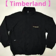 Timberland ブラック ナイロンジャケット サイズL表記→実物3L位