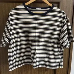 GU ボーダー　トップス　L