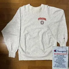 希少✨XL 90s チャンピオン SYRACUSE リバースウィーブ スウェット